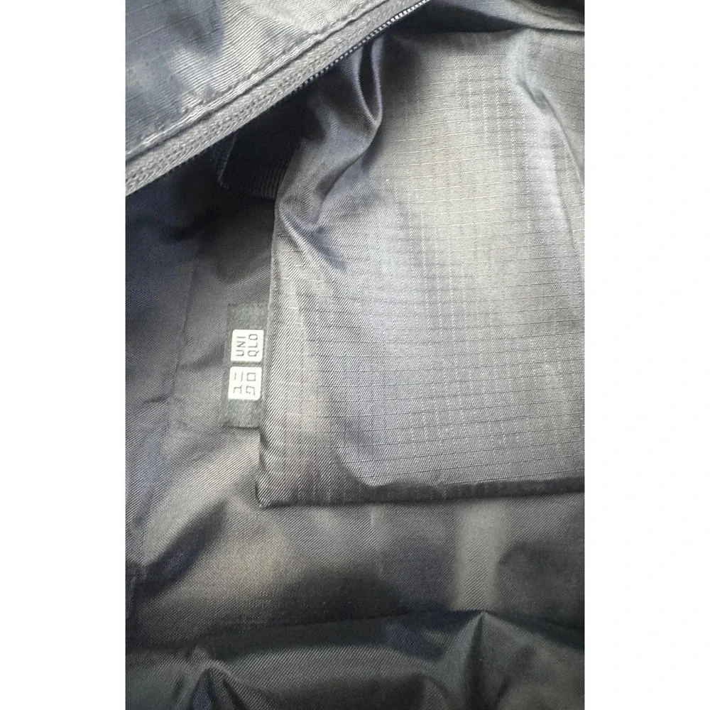 Uniqlo Black Ripstop Nylon Duffle Bag Travel Gym Weekender Lightweight